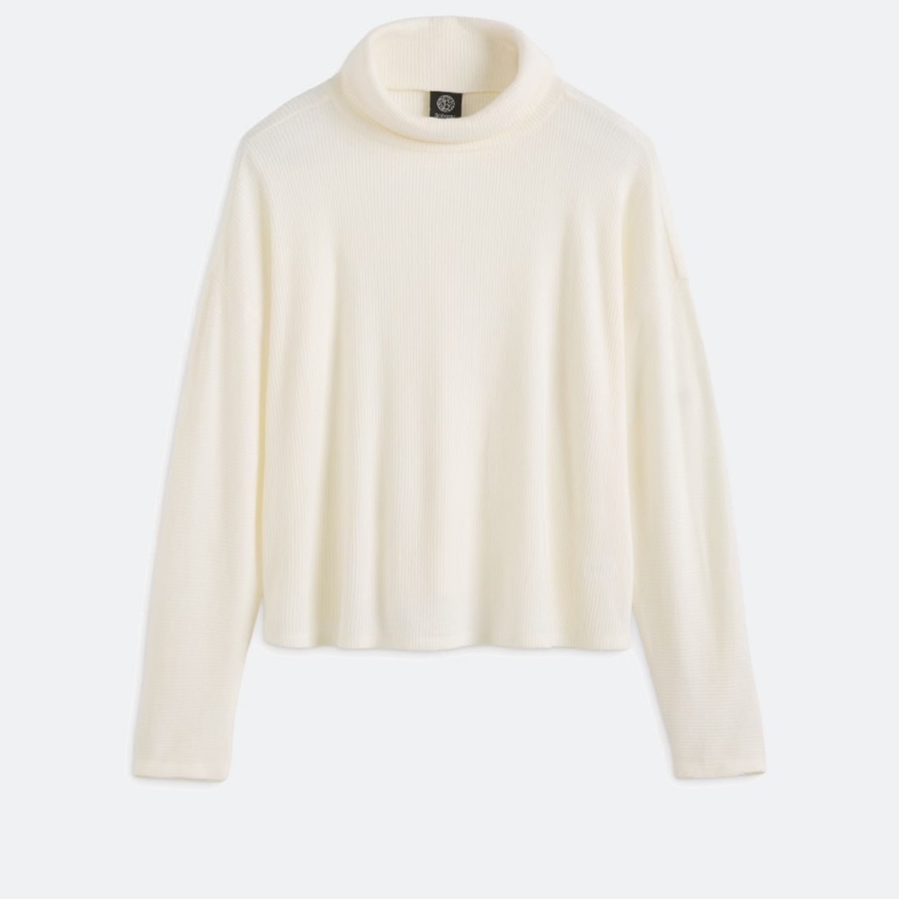 Bobeau Cream Knit Top
